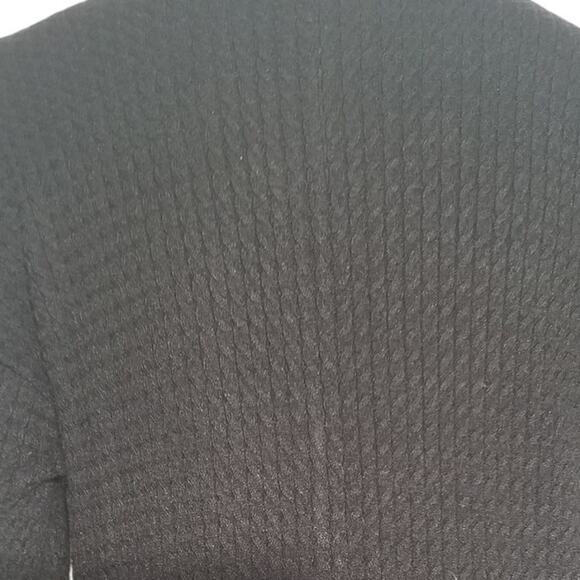 WeWoreWhat Black Mock Neck Sweater Romper XS Zip Front Long Sleeve - Picture 5 of 9